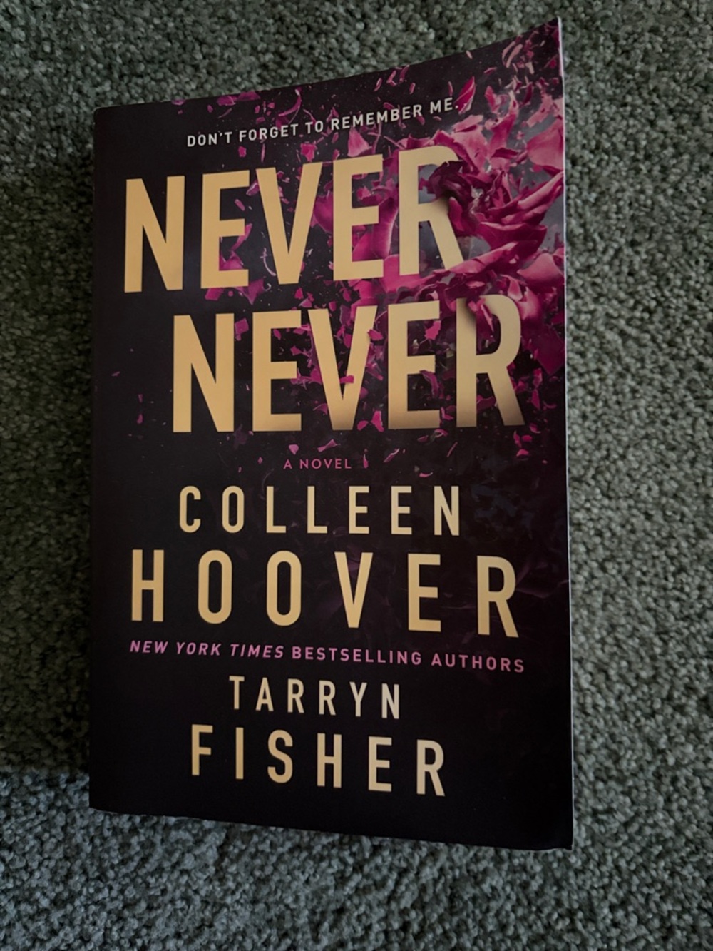 Never Never by Colleen Hoover & Tarryn Fisher - Black & Pink Cover